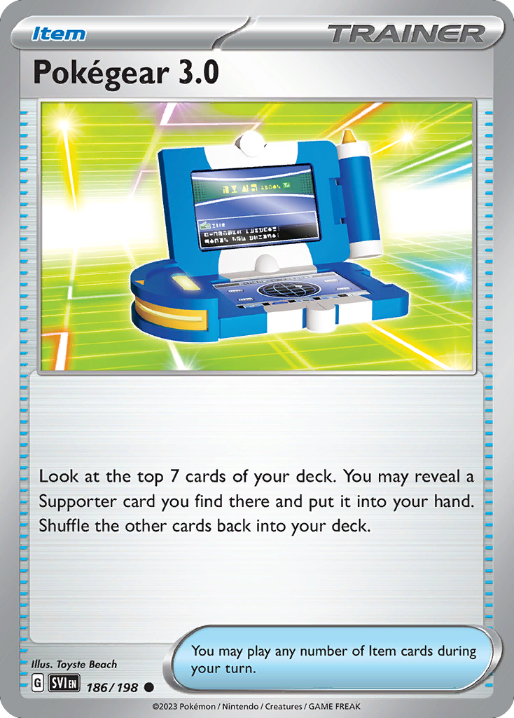 Pokégear 3.0 186/198 from Pokemon TCG Scarlet & Violet