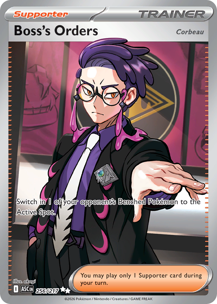 Boss's Orders 256/217 from Pokemon TCG Ascended Heroes