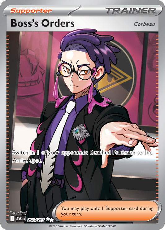 Boss's Orders 256/217 from Pokemon TCG Ascended Heroes