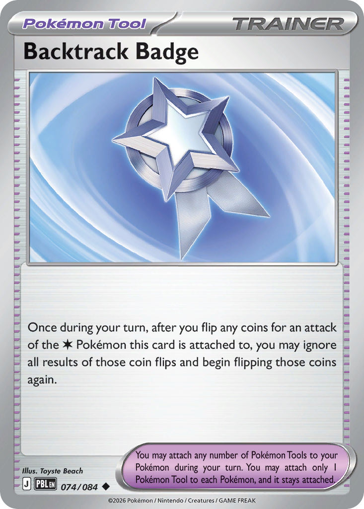 Backtrack Badge 074/084 from Pokemon TCG Pitch Black