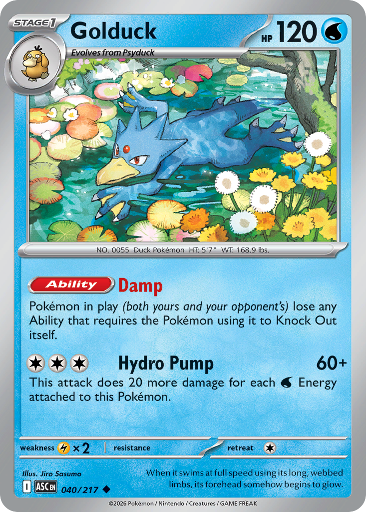 Golduck 040/217 from Pokemon TCG Ascended Heroes