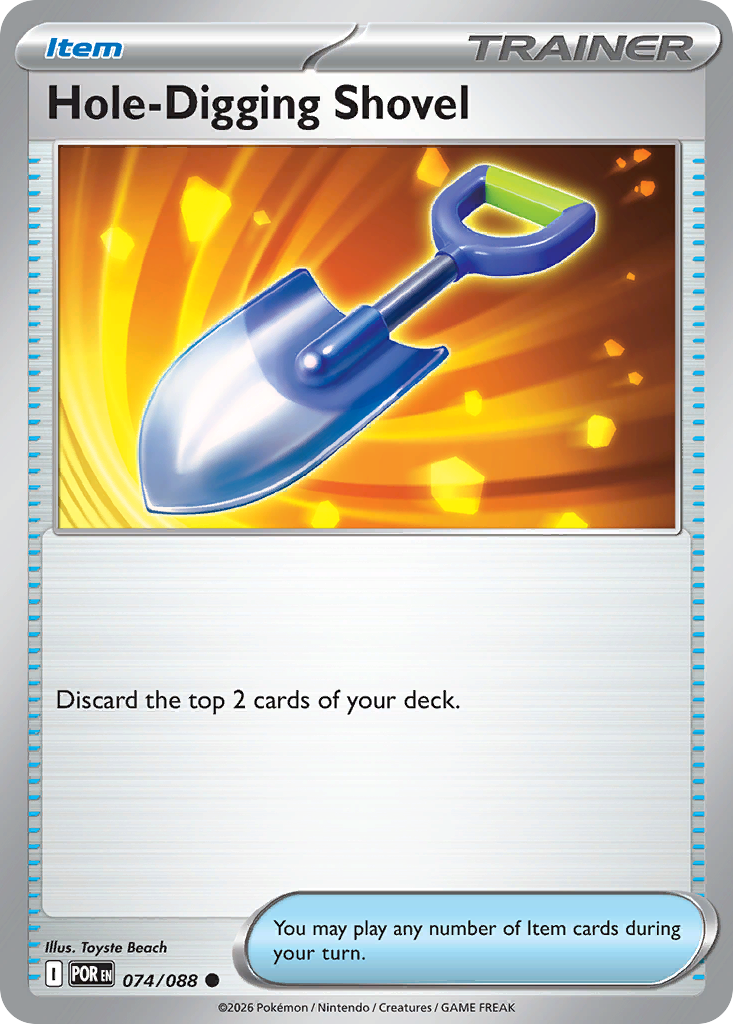 Hole-Digging Shovel 074/088 from Pokemon TCG Perfect Order