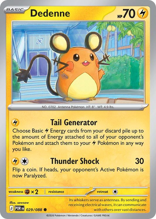 Dedenne 029/088 from Pokemon TCG Perfect Order