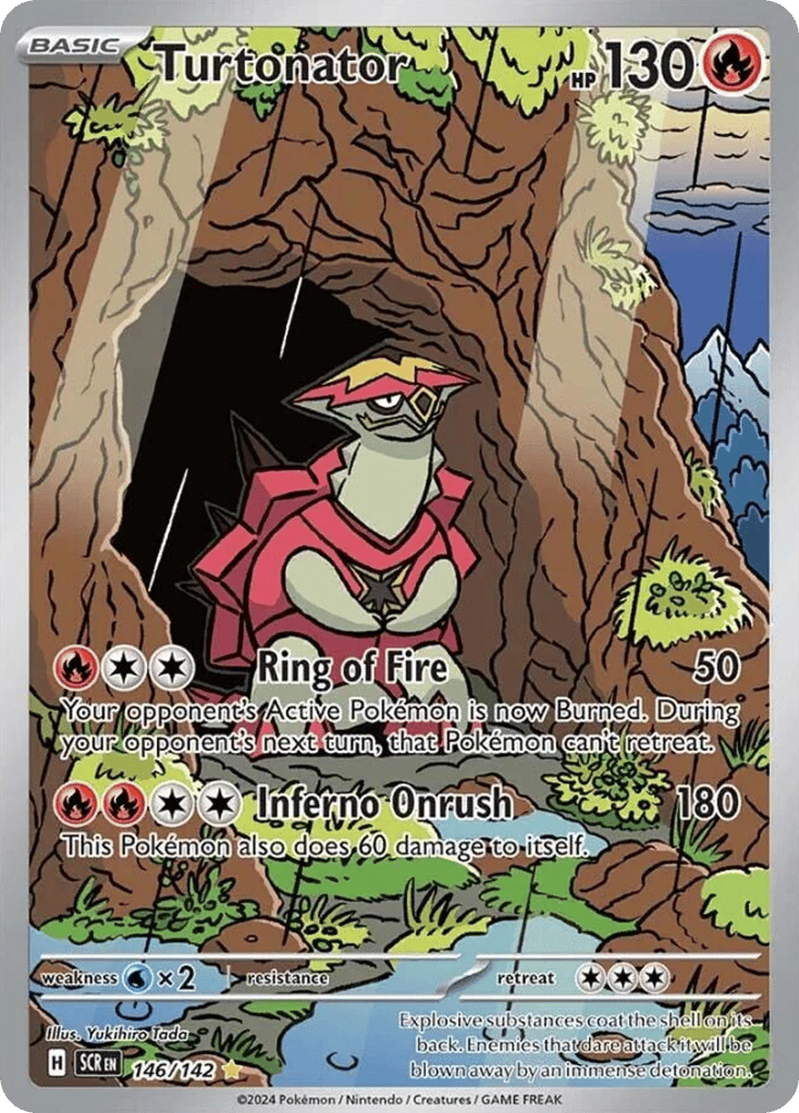 Turtonator 146/142 from Pokemon TCG Stellar Crown