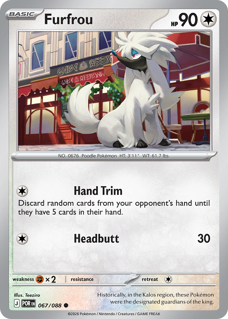 Furfrou 067/088 from Pokemon TCG Perfect Order