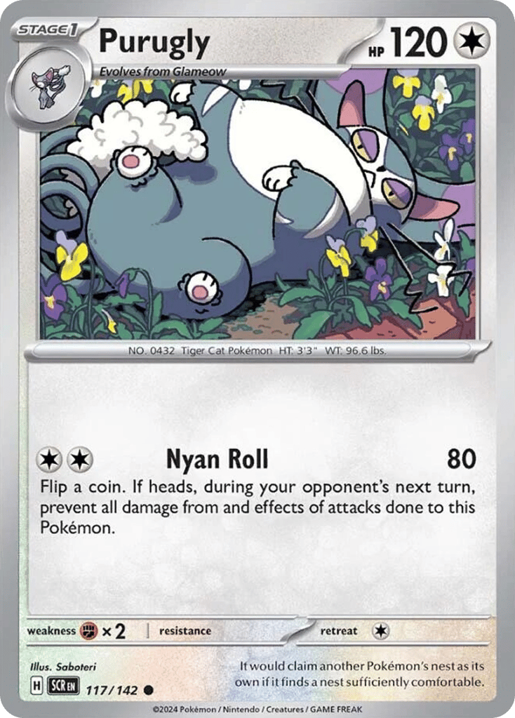 Purugly 117/142 from Pokemon TCG Stellar Crown