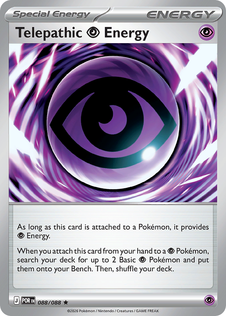 Telepathic Psychic Energy 088/088 from Pokemon TCG Perfect Order