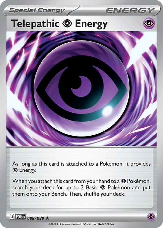Telepathic Psychic Energy 088/088 from Pokemon TCG Perfect Order
