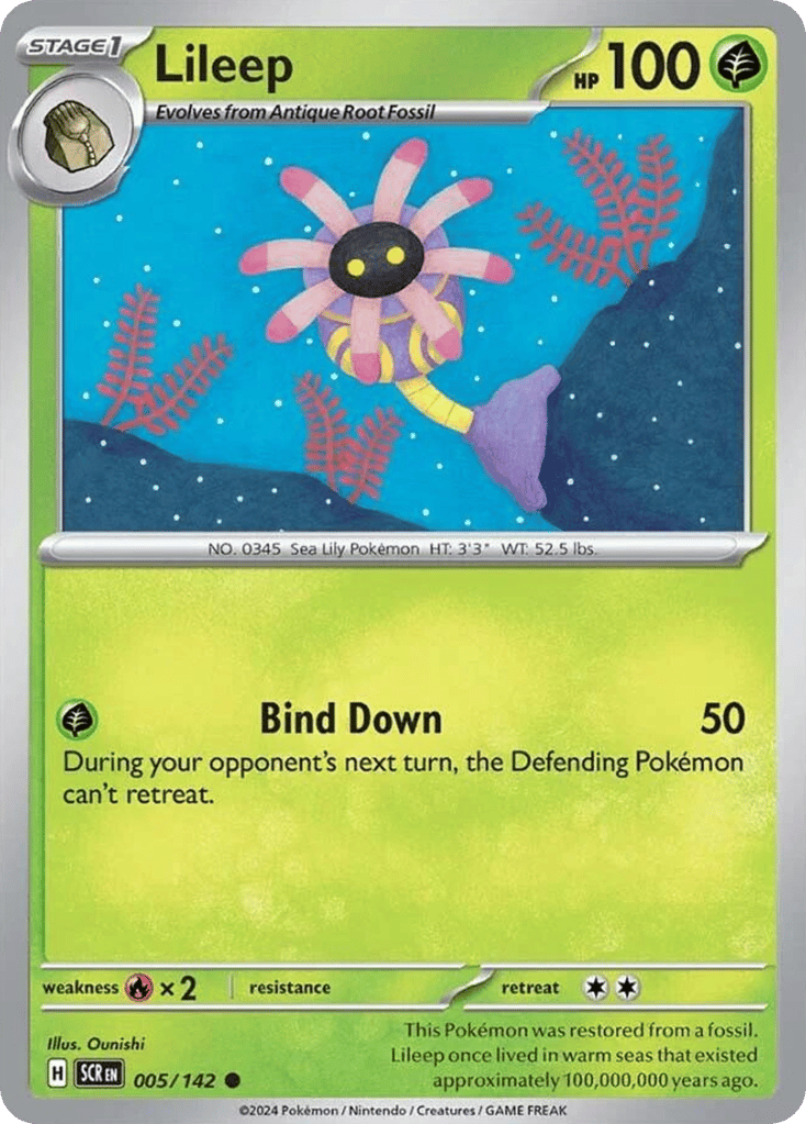 Lileep 005/142 from Pokemon TCG Stellar Crown