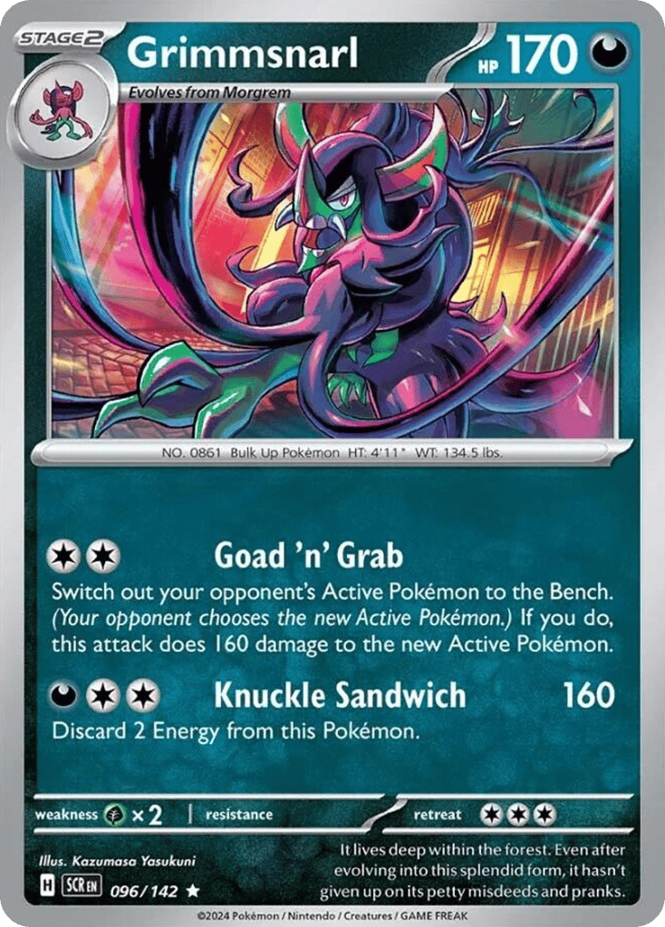 Grimmsnarl 096/142 from Pokemon TCG Stellar Crown