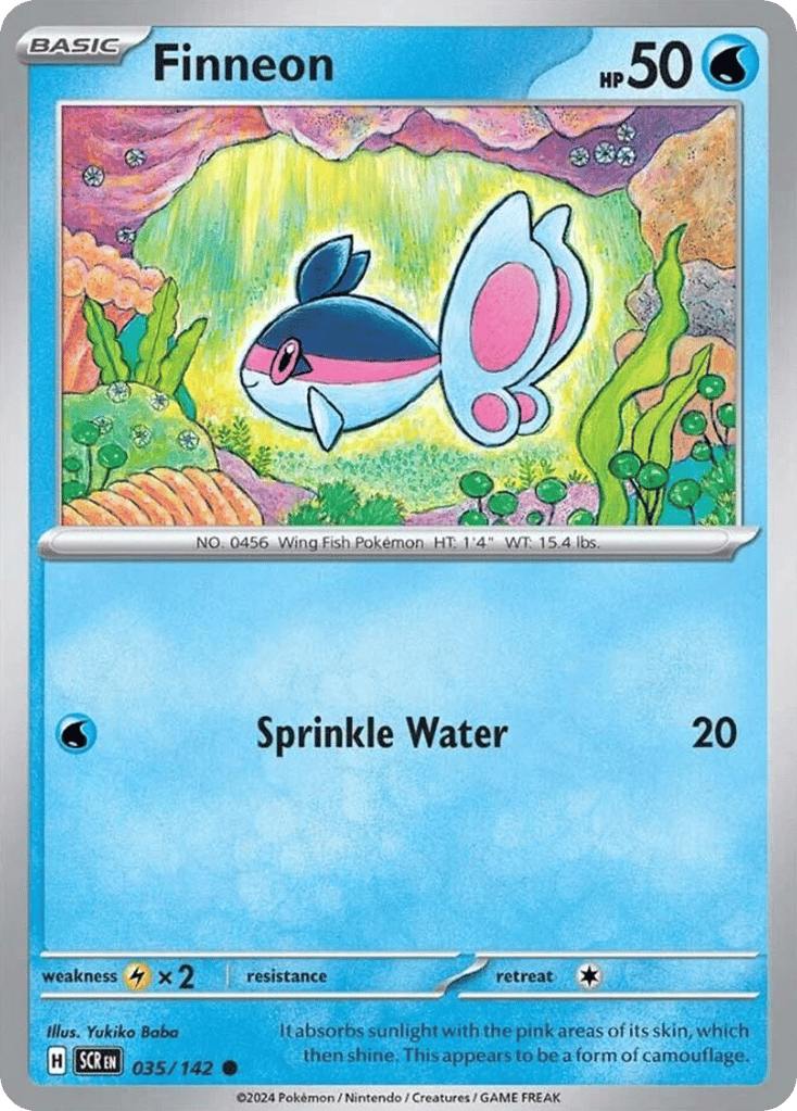 Finneon 035/142 from Pokemon TCG Stellar Crown