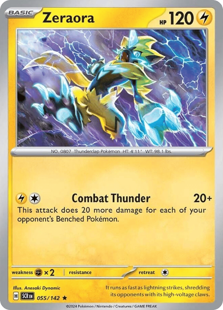 Zeraora 055/142 from Pokemon TCG Stellar Crown