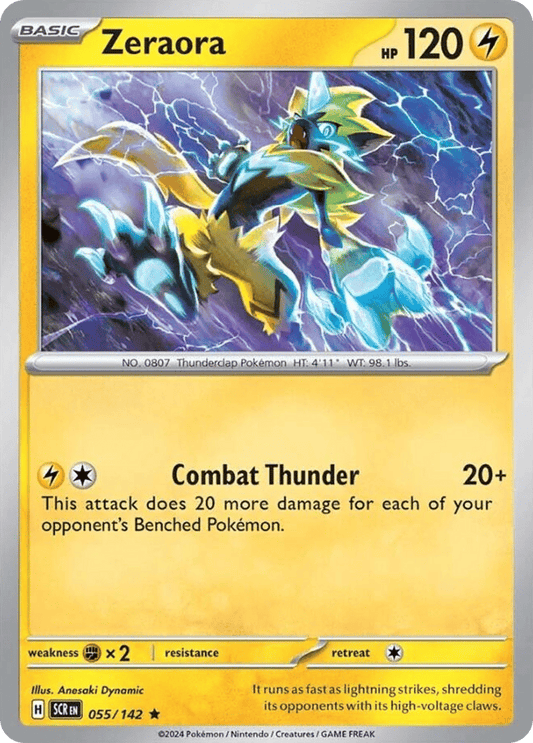 Zeraora 055/142 from Pokemon TCG Stellar Crown