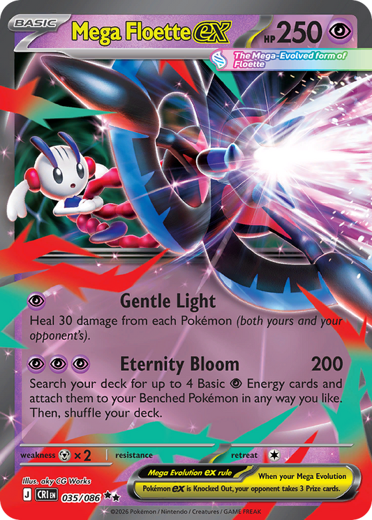 Mega Floette ex 035/086 from Pokemon TCG Chaos Rising