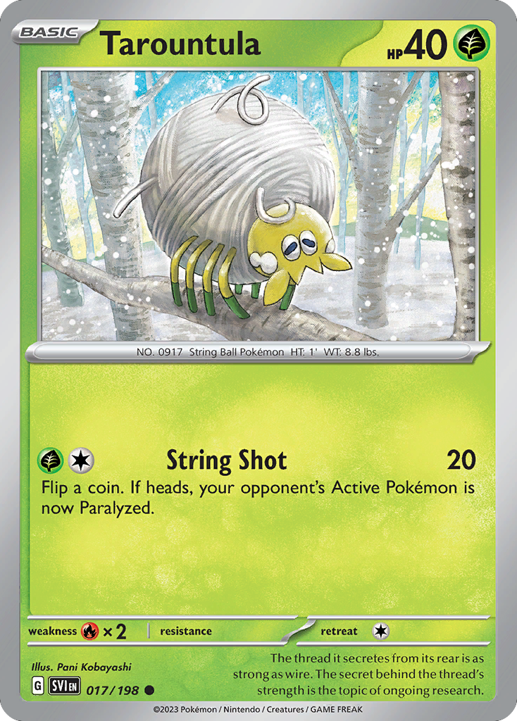 Tarountula 017/198 from Pokemon TCG Scarlet & Violet